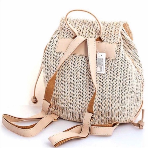 NWT Cute Woven Backpack - Picture 3 of 5